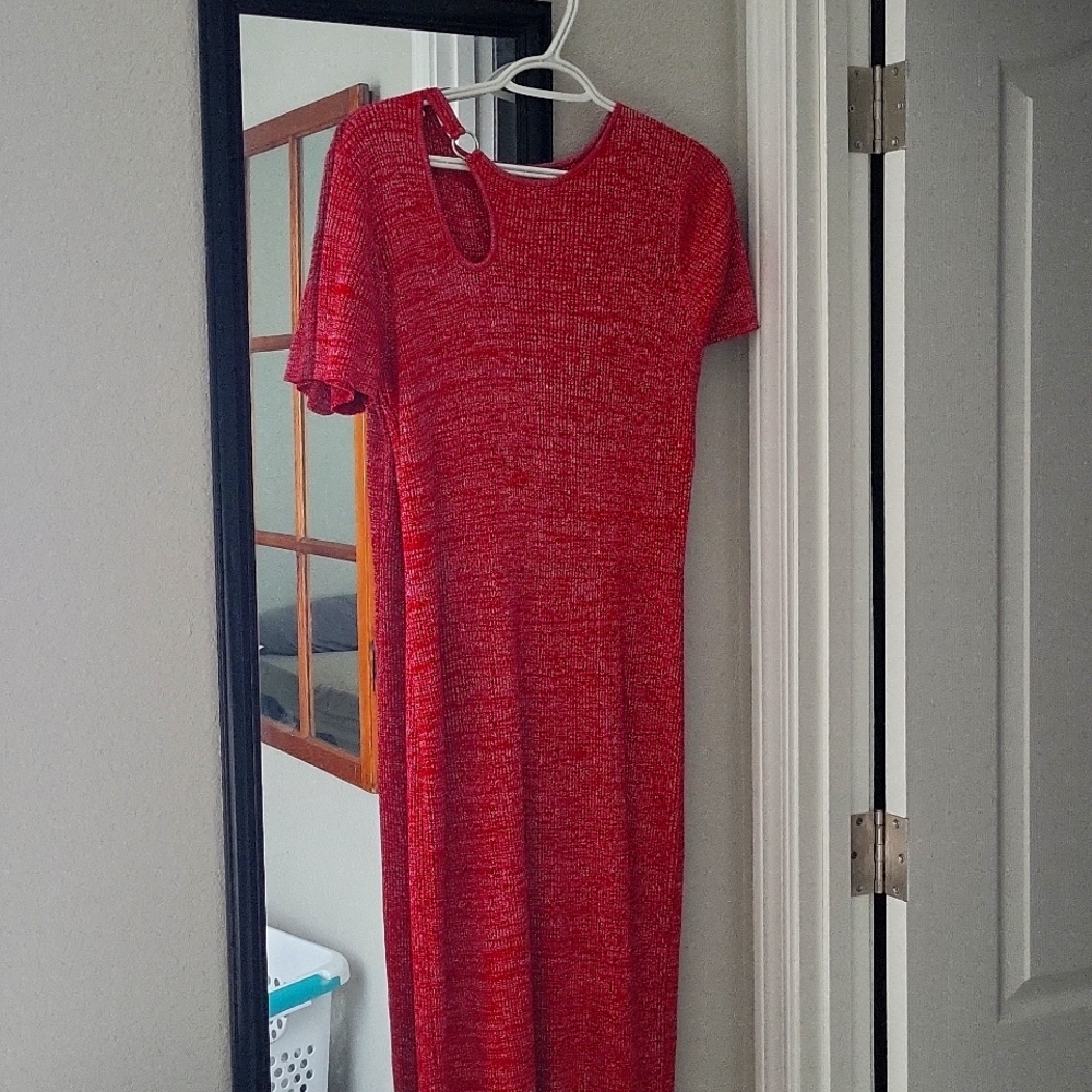 Red sparkly dress